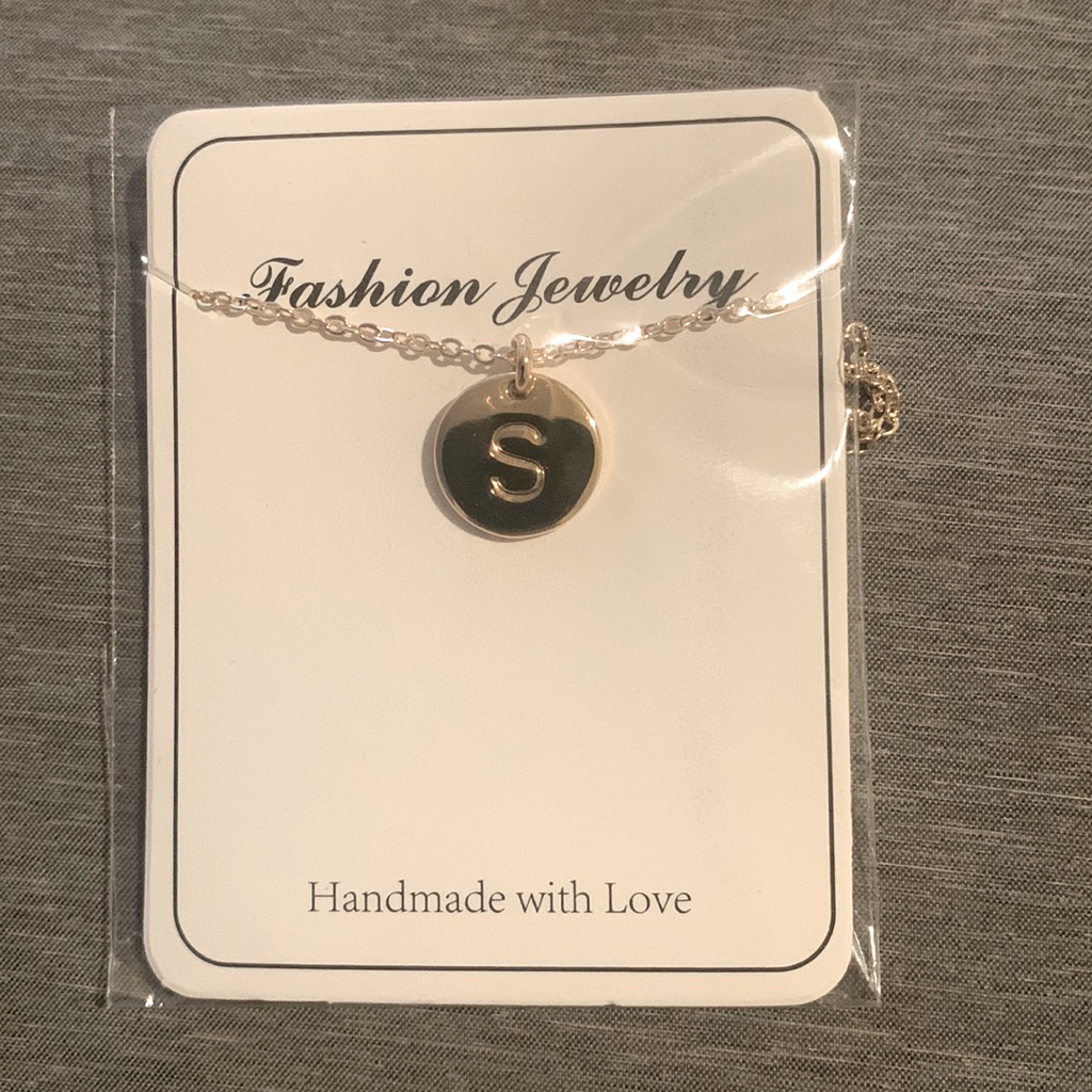 Customized Gold S Necklace - Valentines Gift